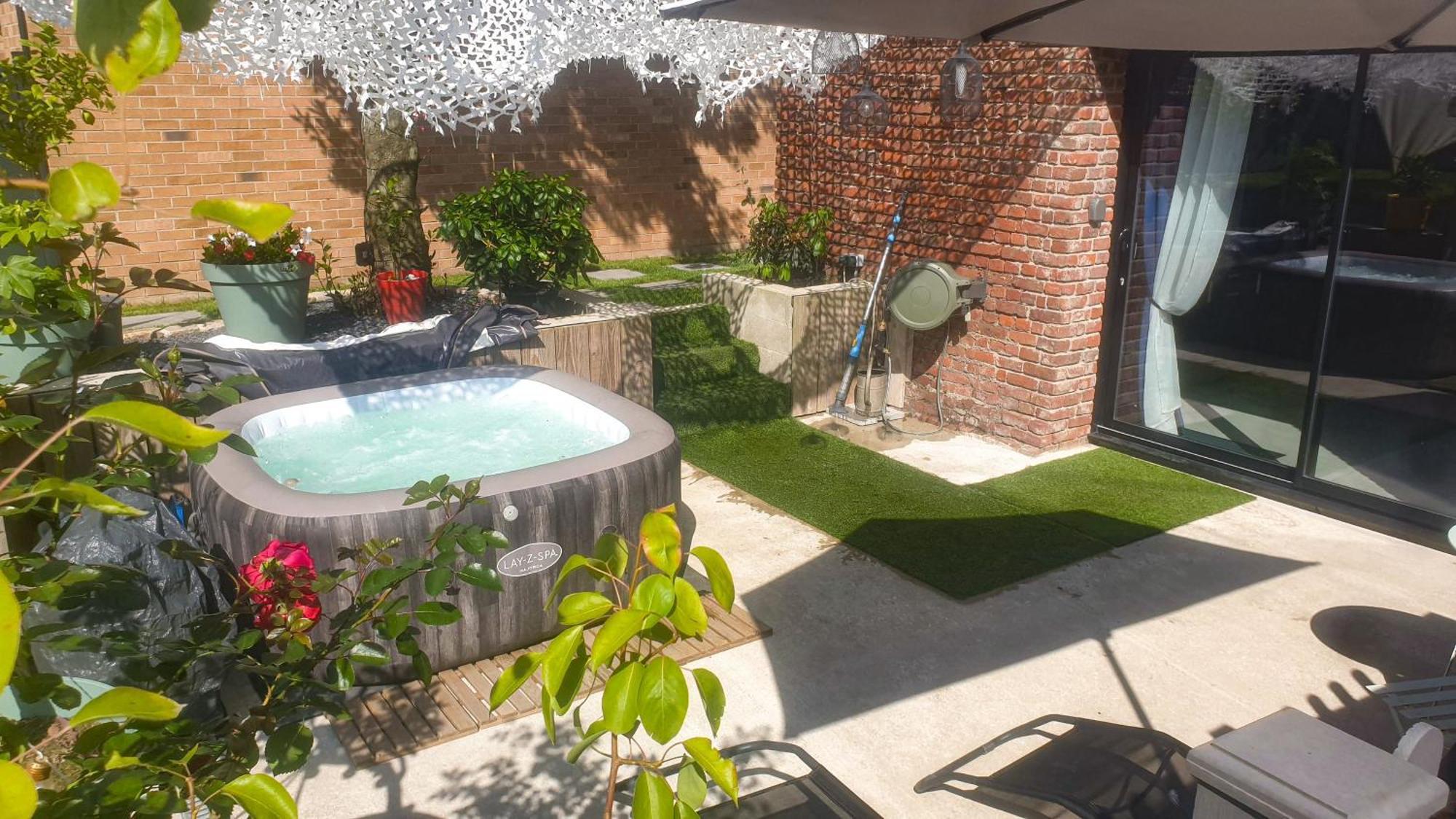 Gary Suite - Studio Cosy, Spa Et Jardin Privatif A 4 Min De Cambrai Awoingt Exterior photo