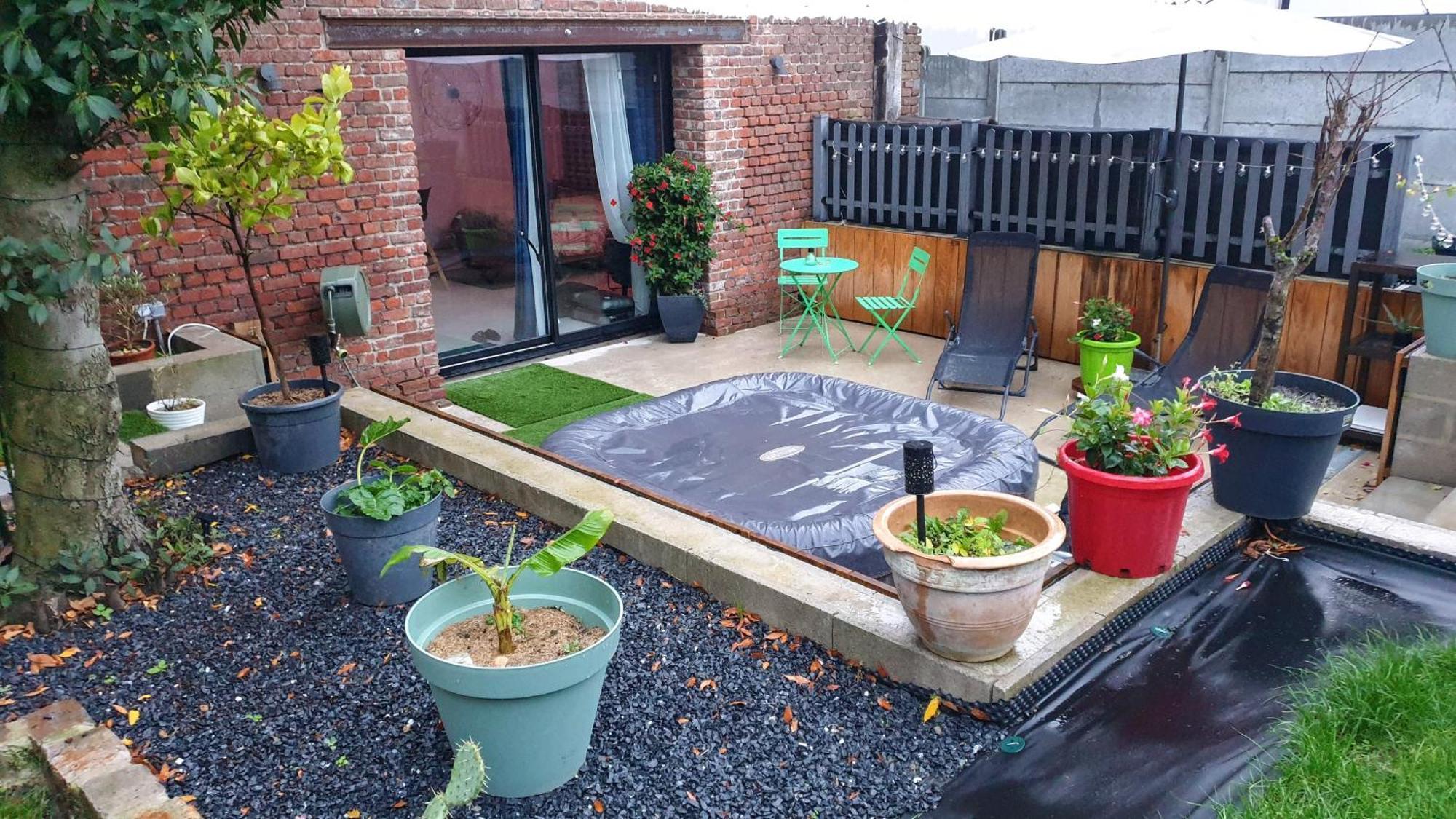 Gary Suite - Studio Cosy, Spa Et Jardin Privatif A 4 Min De Cambrai Awoingt Exterior photo