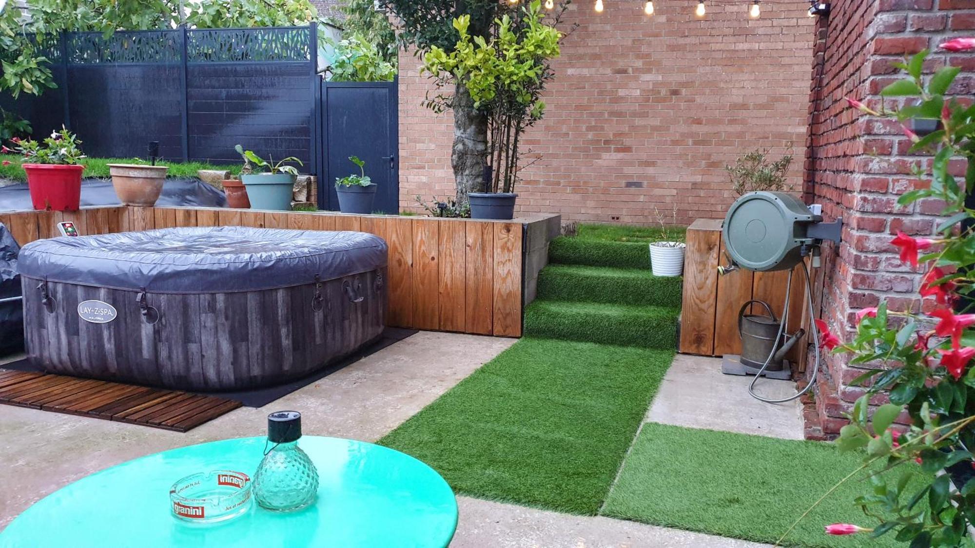 Gary Suite - Studio Cosy, Spa Et Jardin Privatif A 4 Min De Cambrai Awoingt Exterior photo